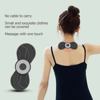 

Portable Neck Massager USB Charging Massager Cervical Vertebra Physiotherapy Instrument (Massager+Massage Patch+USB data cable)