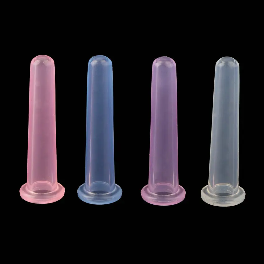 

1pc Silicone Massage Vacuum Body and Facial Cup Anti Cellulite ancient Chinese Cupping Hot Selling Therapy 15mm*50mm 4 color