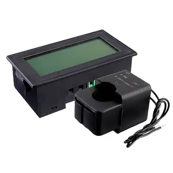 

6-in-1 AC 60-500V 100A Three-phase AC Voltage Ammeter Blue Backlight Digital Display Multi-function Power Frequency