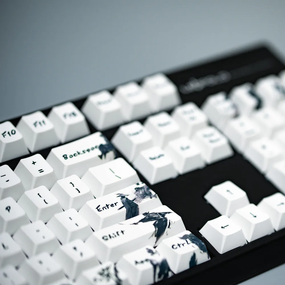  Knight errant Keycap Ink keycap keycaps 5-Surfaces Dye sub Profile 104 Key ANIS Layout Augment Mech
