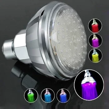 

Romantic Automatic 360° 7 Color LED Shower Head Facut Home Bathroom Adjustable Colors Change Water Powered LED Shower Sprinkler