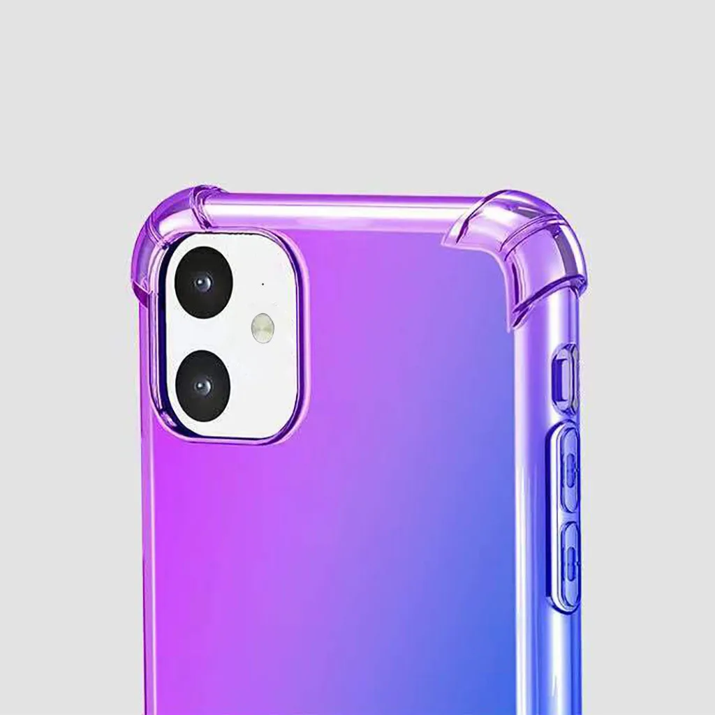 Mosunx для iPhone 11, 5,8 дюймов, ультратонкий градиентный водонепроницаемый защитный чехол с четырьмя углами для iPhone 11, 6,1 Pro, Max, 6,5 Дюймов