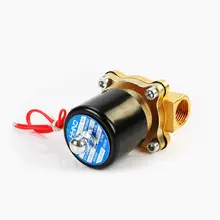 Электрический электромагнитный клапан 2 Вт 160-15 DN15 1/" Нормально закрытый 2 порта 12 В 220 В низкое тепло для воды масло гелия газа