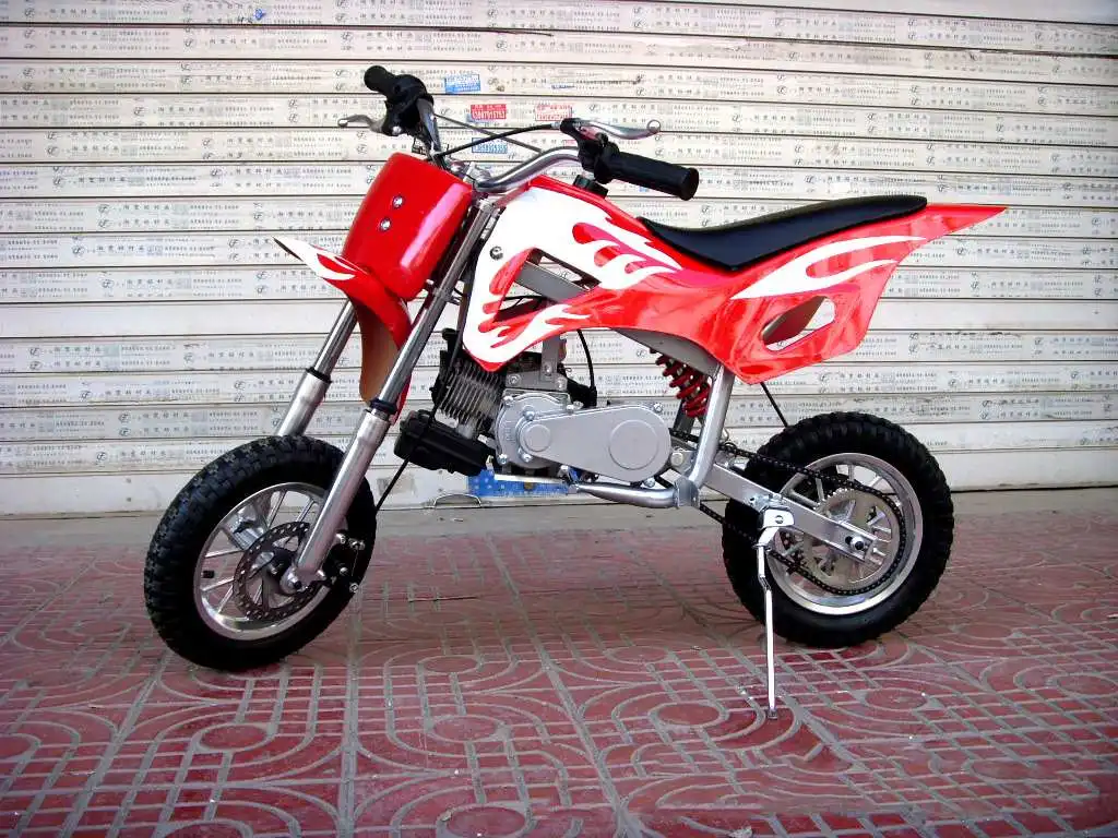 

Mini Motor 49cc 2 Storke Gas Powered Mini Dirt Bike Mini Pocket Rocket Motor Kid Bike Single Cylinder 45 km/h Max