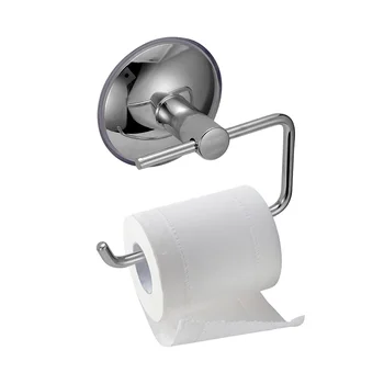 

Suction Cup Rack Toilet No Drilling Stainless Steel Wall Mount Bathroom Roll Paper Holder Kitchen Rustproof