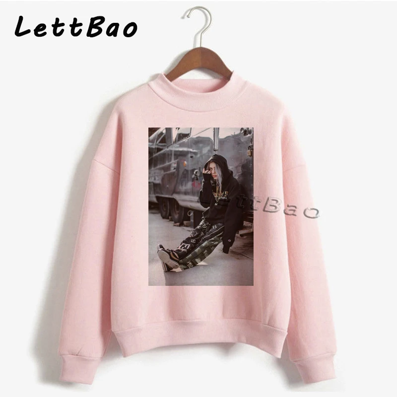 Billie Eilish толстовки свитер уличная Эстетическая Готическая Moletom Feminino Ullzang Harajuku на заказ Женская толстовка Femme 90s