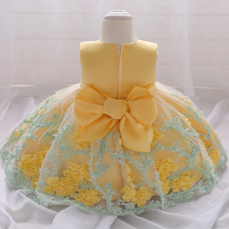 Коллекция года, зимнее платье для новорожденных девочек, одежда свадебное платье для девочек возрастом 1 год, детское праздничное платье принцессы для дня рождения для малышей возрастом от 3 до 12 месяцев