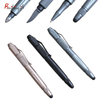 

1PCS Baikingift Hot selling MultiFunction Pen Self defense Metal Touch pen useful Tactical Glassbreaker Pen good gift pen