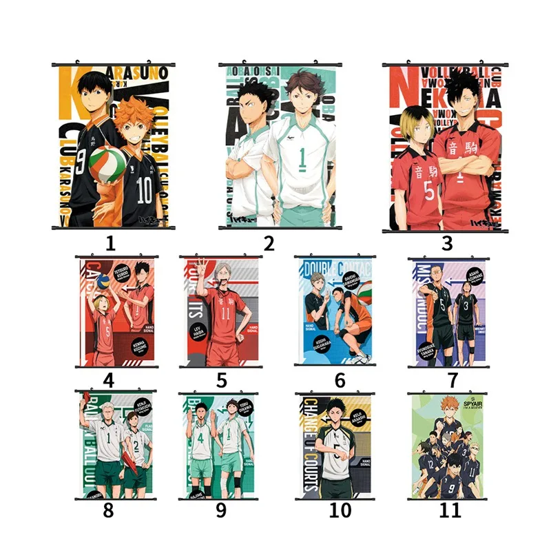 Аниме Haikyuu! Постер с волейбольной тематикой для подростков Настенная картина