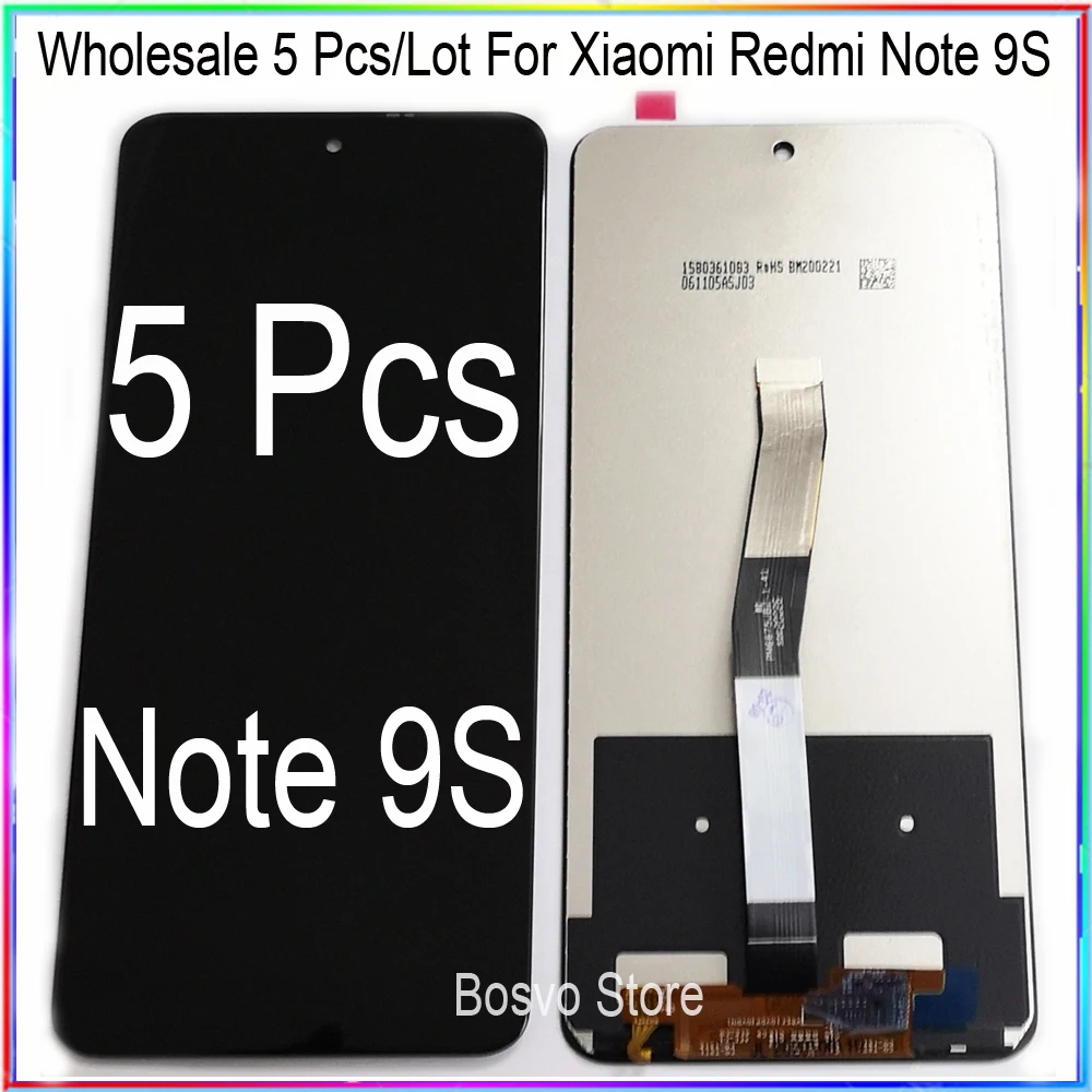 US $111.00 Wholesale 5 PcsLot For Xiaomi Redmi Note 9S LCD screen display with touch assembly for Redmi Note9S
