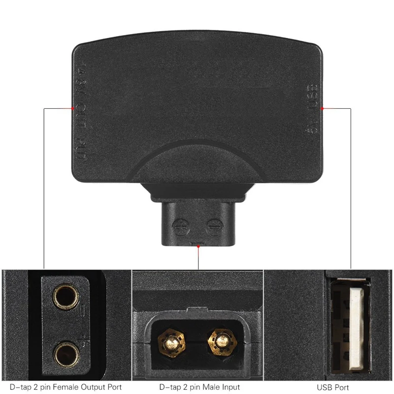 BESTD-нажмите, чтобы адаптером 5В Usb разъем для v-образного крепления видеокамеры Камера Батарея Bmcc Iphone 7/6/6Plus samsung huawei Ios Android смар