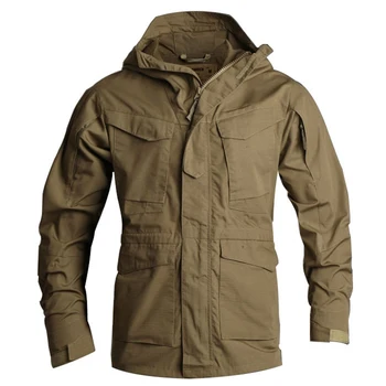

New UK Smock Tactical Trench Coat Male Military M65 Trench Waterproof Windproof Coat Men Outwear Brand Clothing S-3XL CFA010