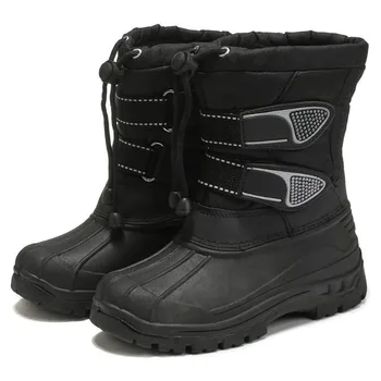 

MHYONS 2019 new children's snow boots boys and girls cotton shoes winter plus cotton slip comfort casual boys snow boots