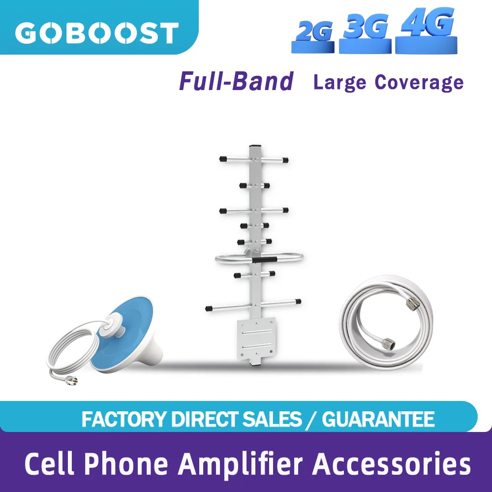 Ретранслятор сигнала GOBOOST 2G 3G 4G наружная антенна Yagi комнатная потолочная