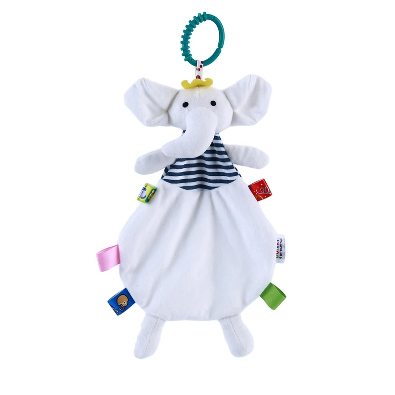 white elephant Милая Детская кроватка коляска игрушка слон Moneky мягкий плюшевый Младенческая кукла Мобильная кровать детская коляска животное подвесное кольцо - Цвет: white elephant