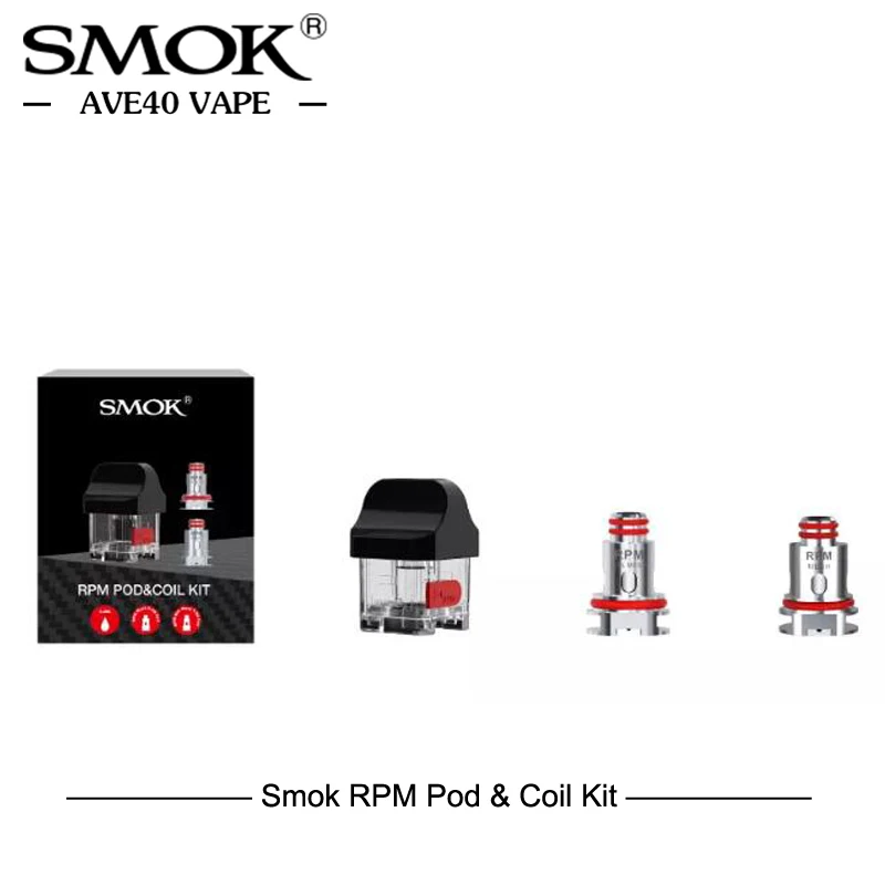 SMOK RPM 4,3 мл картридж RPM сетчатая катушка Nord Pod для электронной сигареты RPM40 Pod Комплект Vape система Комплект Vaping
