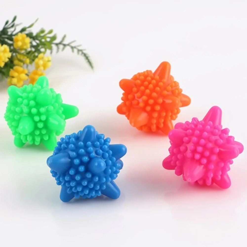 

1/5pcs Magic Laundry Ball For Household Cleaning Washing Machine Clothes Softener Starfish Shape Solid Cleaning Balls