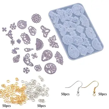 

Ancient Style Long Earrings Pendant DIY Crystal Epoxy Resin Mold High Mirror Sil