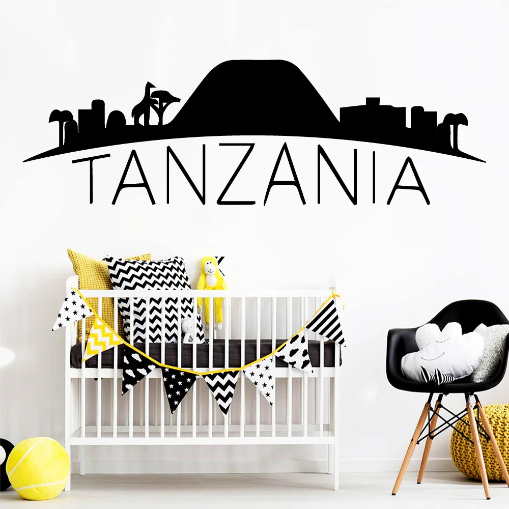 Drop Shipping Tanzania Wallpaper Removable Art Vinyl Wall Stickers For Kids Living Rooms Decoration Accessories Murals | Дом и сад