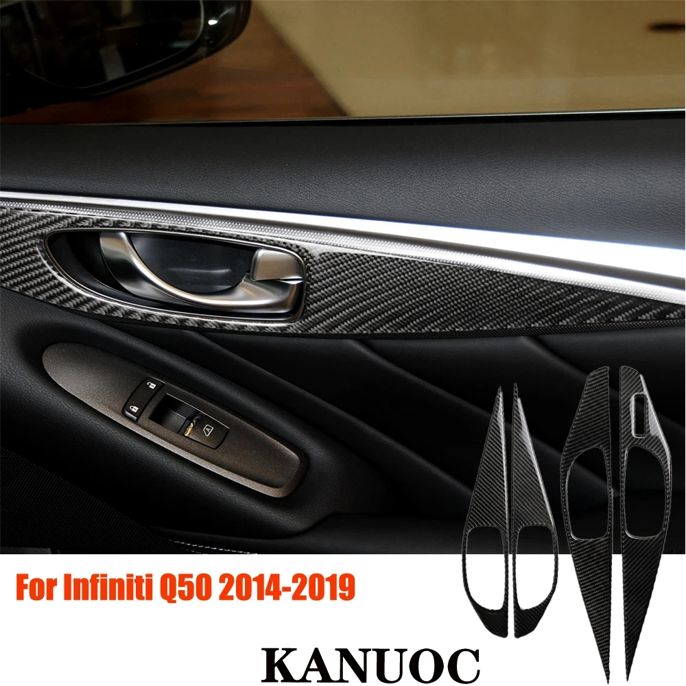 

For Infiniti Q50 Car styling Door Sticker Scratches Resistant Cover Body Decoration Auto Handle Protection Film Car Interior