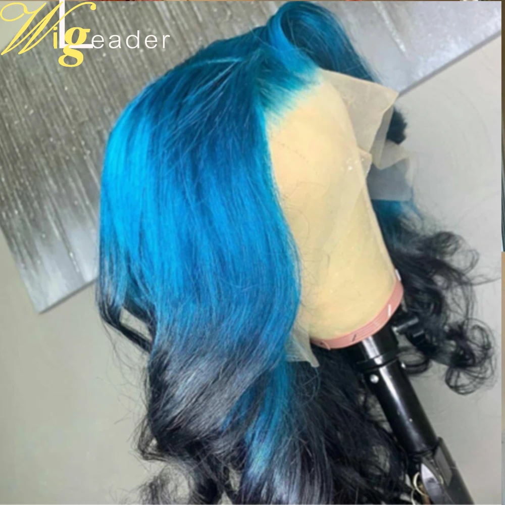 Парик Wigleader Remy из натуральных волос на сетке спереди с эффектом омбре волнистый