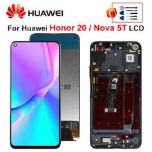 Original For Huawei Honor 20 LCD Touch Screen Display Digitizer Assembly For HUAWEI NOVA 5T Display YAL-L21 YAL-AL00 YAL-L61