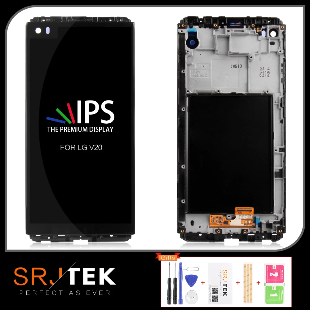 Протестированный 5 7 '&#x272560x1440 IPS ЖК-дисплей для LG V20 сенсорный экран VS995 VS996 LS997 H910