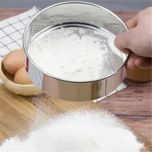 Кухня тонкое сито для муки высокого качества утолщенная нержавеющая сталь сито для муки сахарная пудра фильтр сетка кухонные инструменты NS5