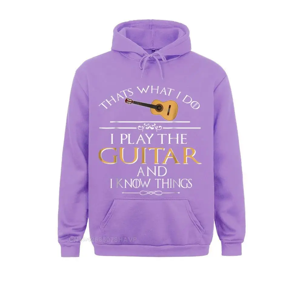 Thats what I do I play the Guitar and I know things__97A3687 Summer/Autumn  Hoodies Long Sleeve Normal Sportswears Graphic Sweatshirts Thats what I do I play the Guitar and I know things__97A3687purple
