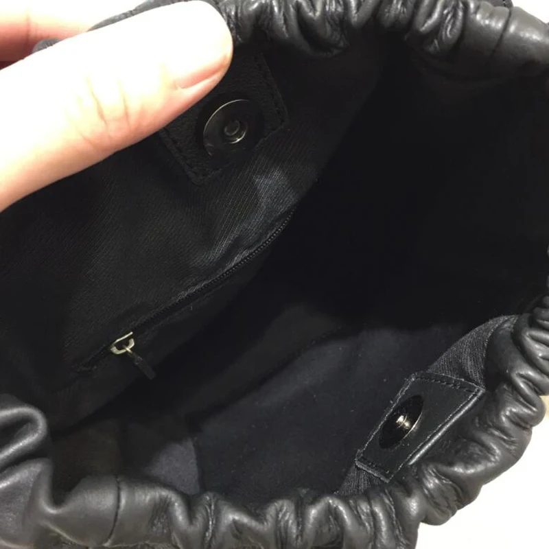 NIUBOA сумка на плечо из воловьей кожи, женская сумка-тоут с застежкой, сумка-мессенджер, черные сумочки для покупок, женская сумка-тоут