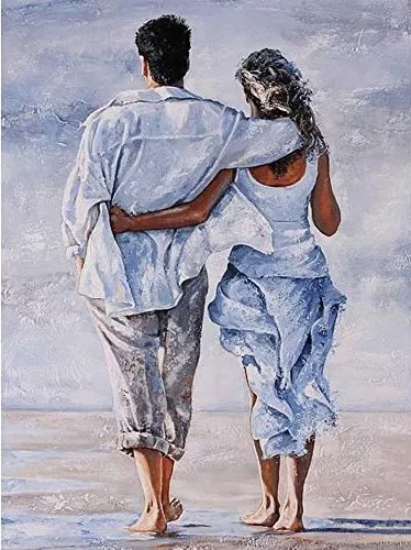 

Foreign Trade Wholesale Diamond Painting DIY5d Couples Full of Crystals Living Room Manufacturers Direct Selling Recruitment Age