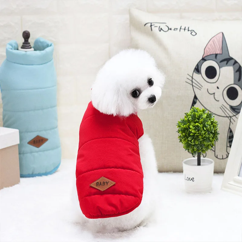 Одежда для собак зимняя одежда для собак куртка бульдог одежда для домашних животных для маленьких средних собак костюм Чихуахуа Одежда для щенков мопс