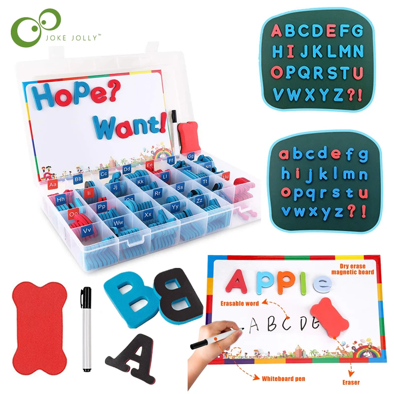 107/211pcs Letters Uppercase Lowercase Foam Alphabet ABC