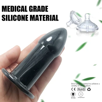 Anal Sex Toy Anal Training 5 Size Silicone Butt Plug Anal Hollow Masturbator Prostate Massager Bullet Vibrador Men Gay Sex Toy 5