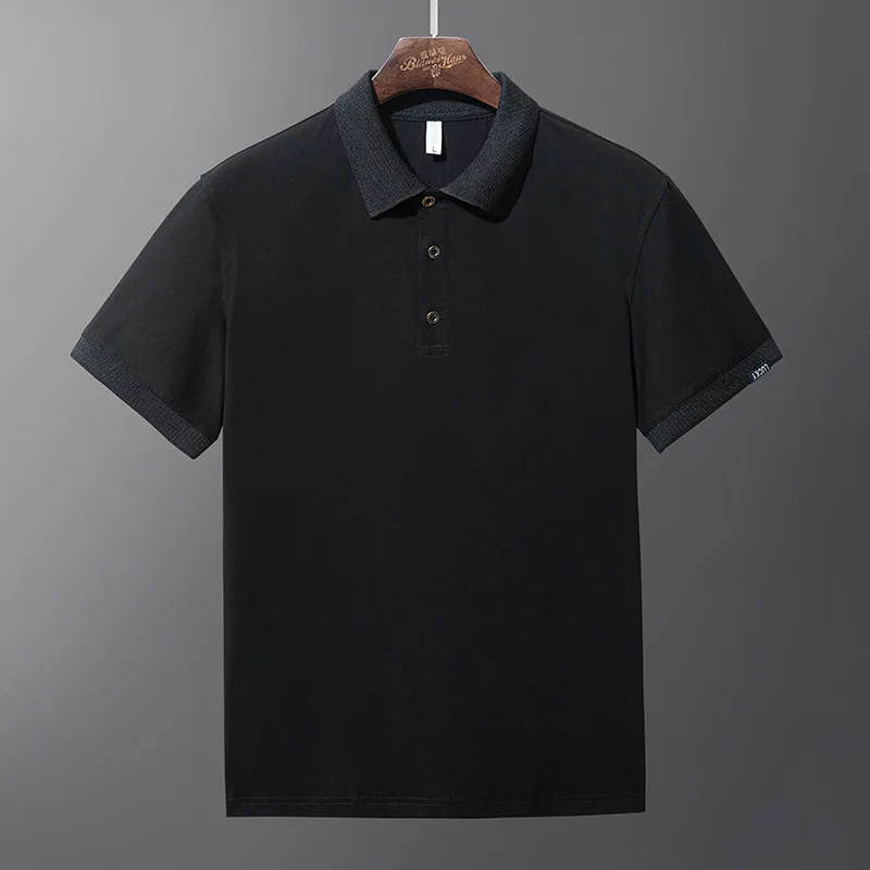 black plus size polo shirt