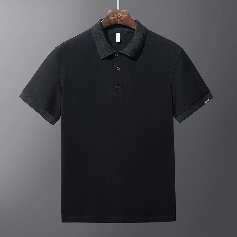plus size black polo