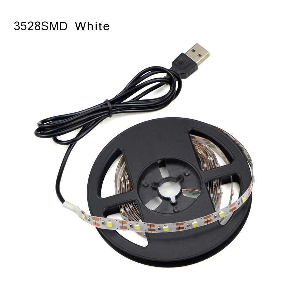 Светодиодная лента светильник USB 2835SMD DC5V гибкий RGB светодиодный светильник лента 1 м 2 м 3 м 4 м 5 м ТВ Настольный экран задний светильник Диодная лента декоративная