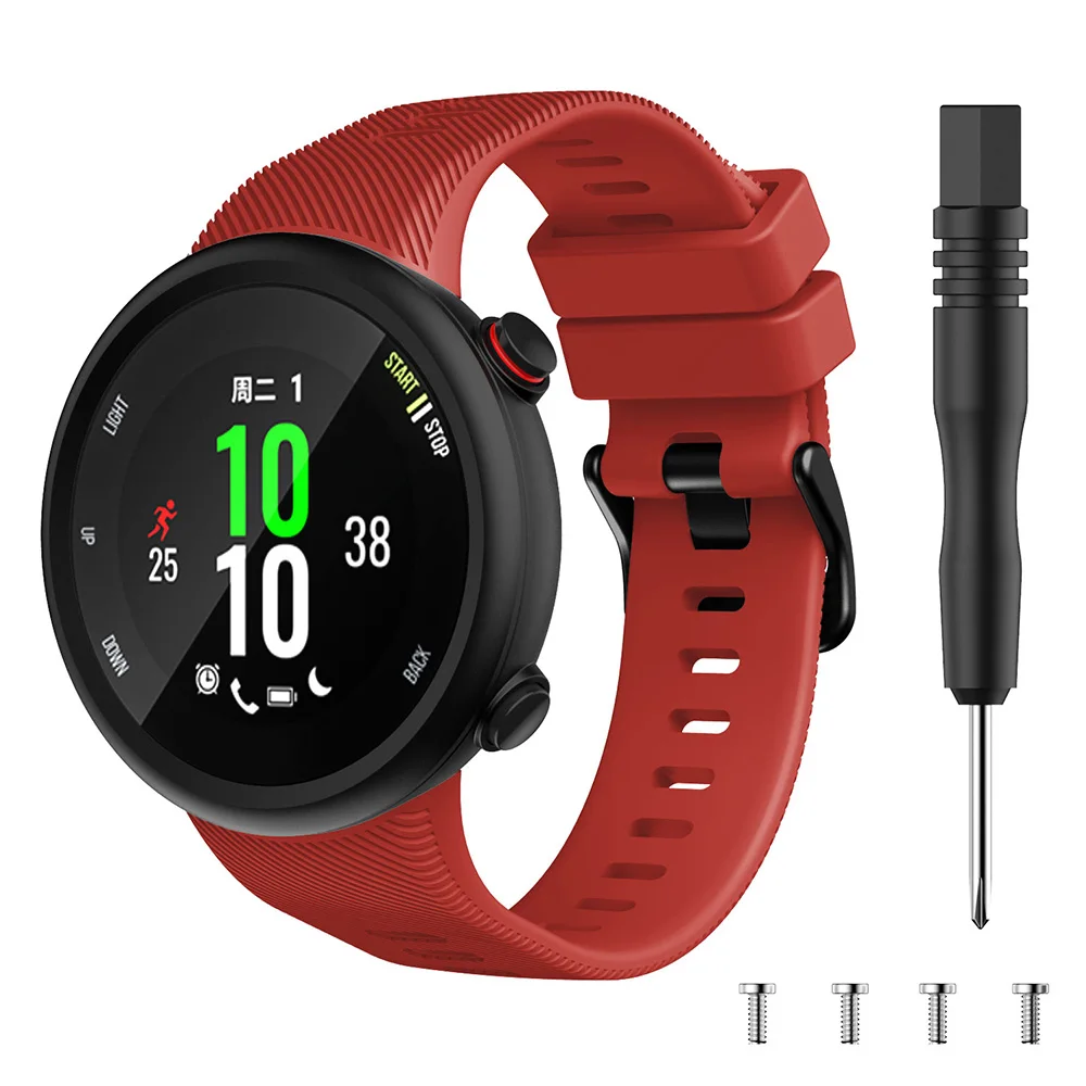 Спортивный силиконовый сменный ремешок для Garmin forerunner 45 45 S, аксессуары для умных часов forerunner 45 45 S, чехлы для часов