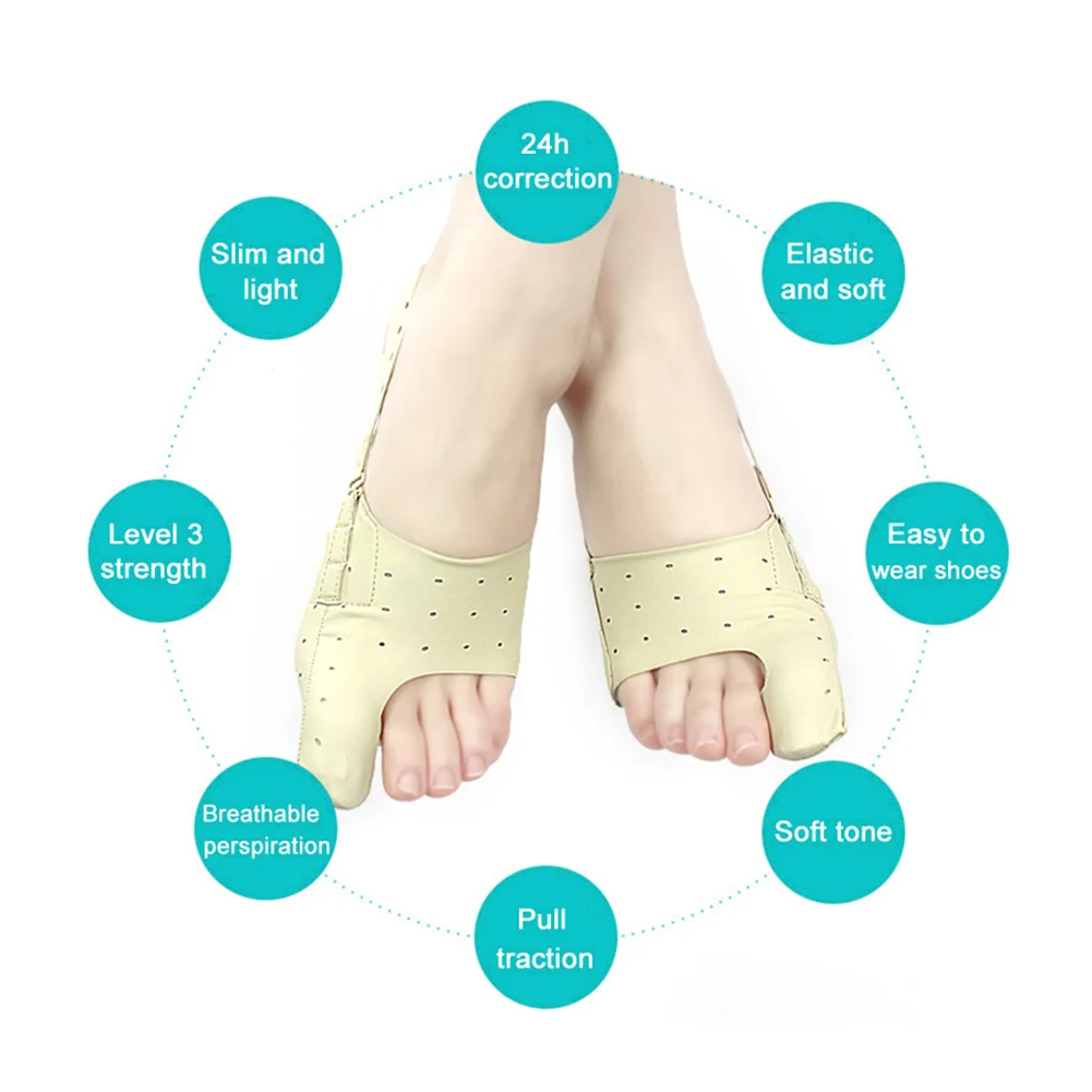 1Pc Bunion Toe Separator Corrector Straightener Brace Hallux Valgus Orthosis