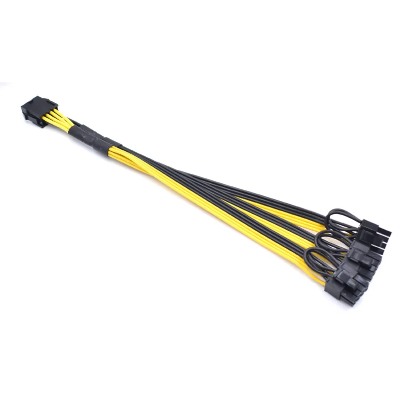 ATX 12V CPU 8 Pin to 3* 8Pin (6+2) Pin PCI-E Male Splitter Power Extension adapter Cable for Graphics Card