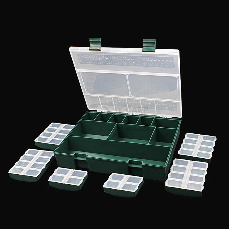 7 In 1 Complete Fishing Tackle Box 4 Compartments / 6 Compartments / 8 Compartments Tackle Storage Scale Box For Fishing Accesso