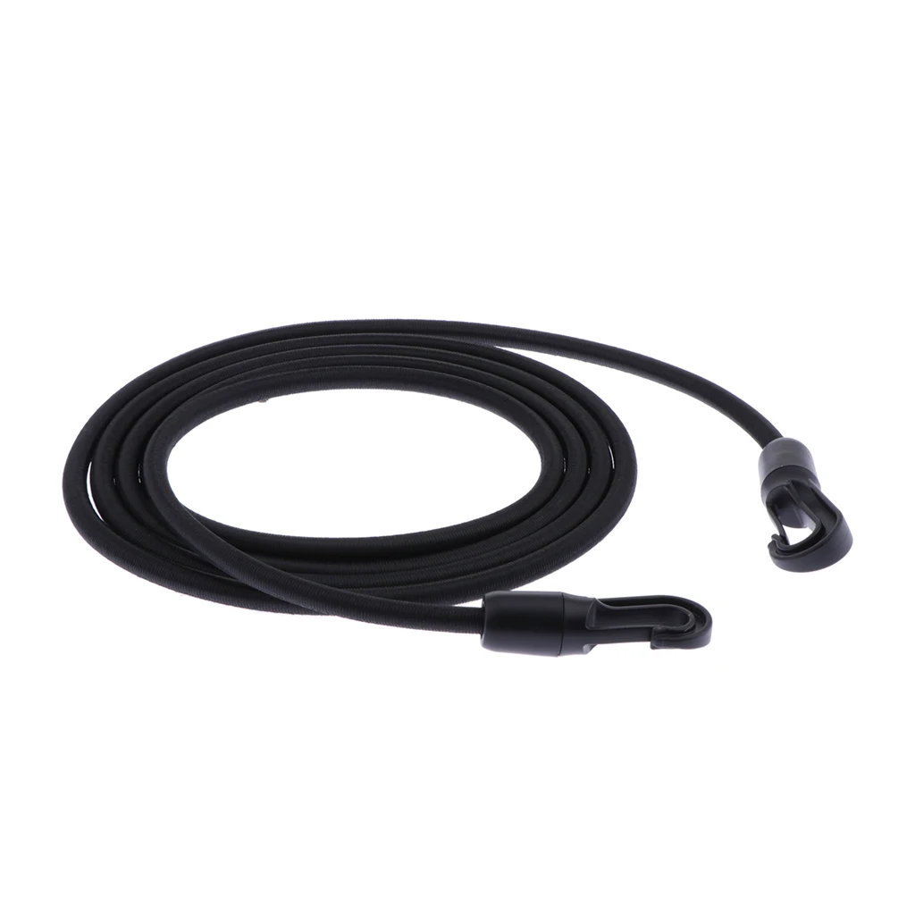 1 Piece 8mm Elastic Fixed Bungee Cord Strong Durable Heavy Duty Bungie Strap Outdoor Equipment Accessories with Carabiner Hook