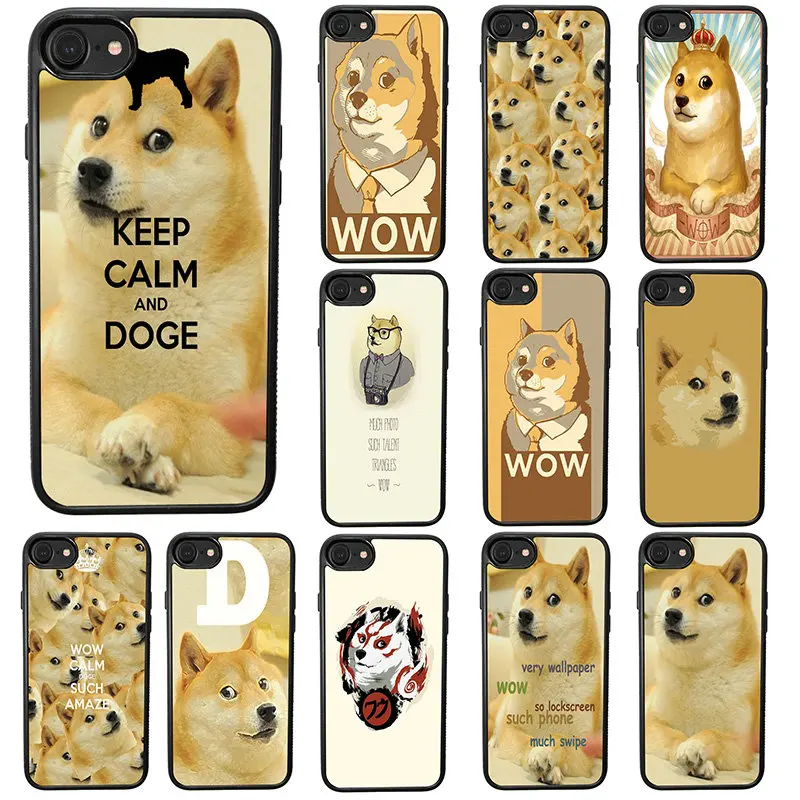 Красивые Чехлы для мобильных телефонов Doges MEME ПК Жесткий Чехол из ТПУ защита iphone 8