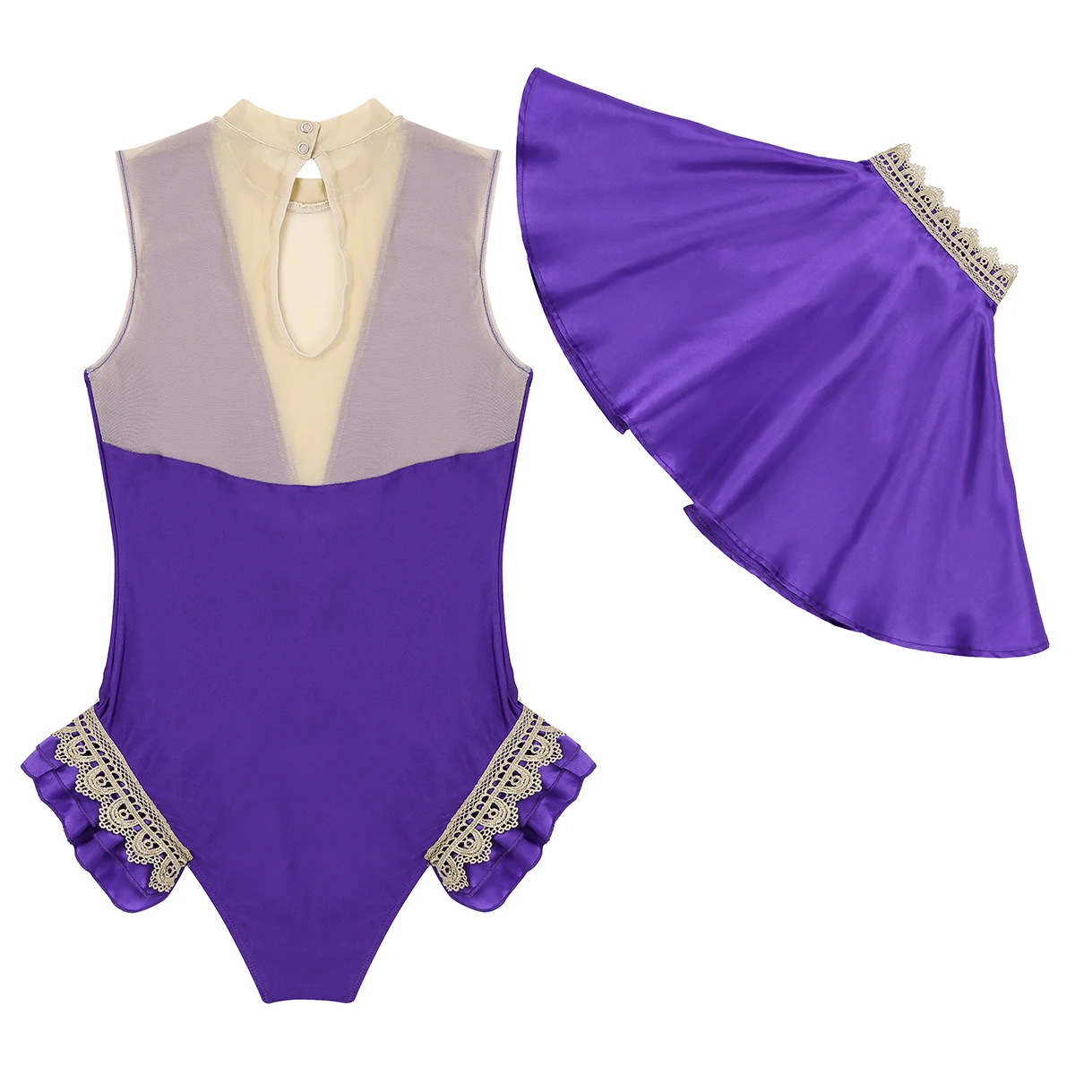 Vibrance' Sleeveless Deluxe Gymnastics Leotards Competition Gym