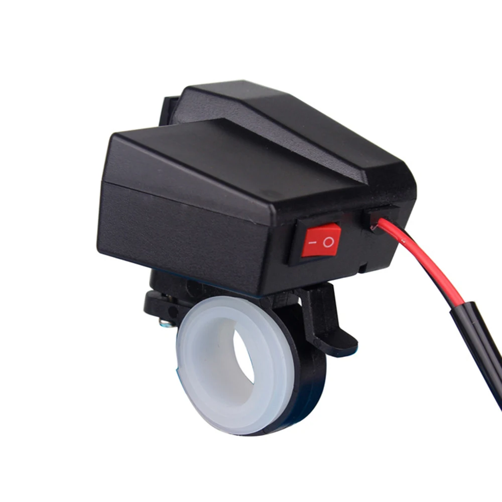 PP 4-в-1 2-24 V) Многофункциональная мотоцикл зарядных порта USB для автомобиля Зарядное устройство 30x28x62 мм с наружной резьбой