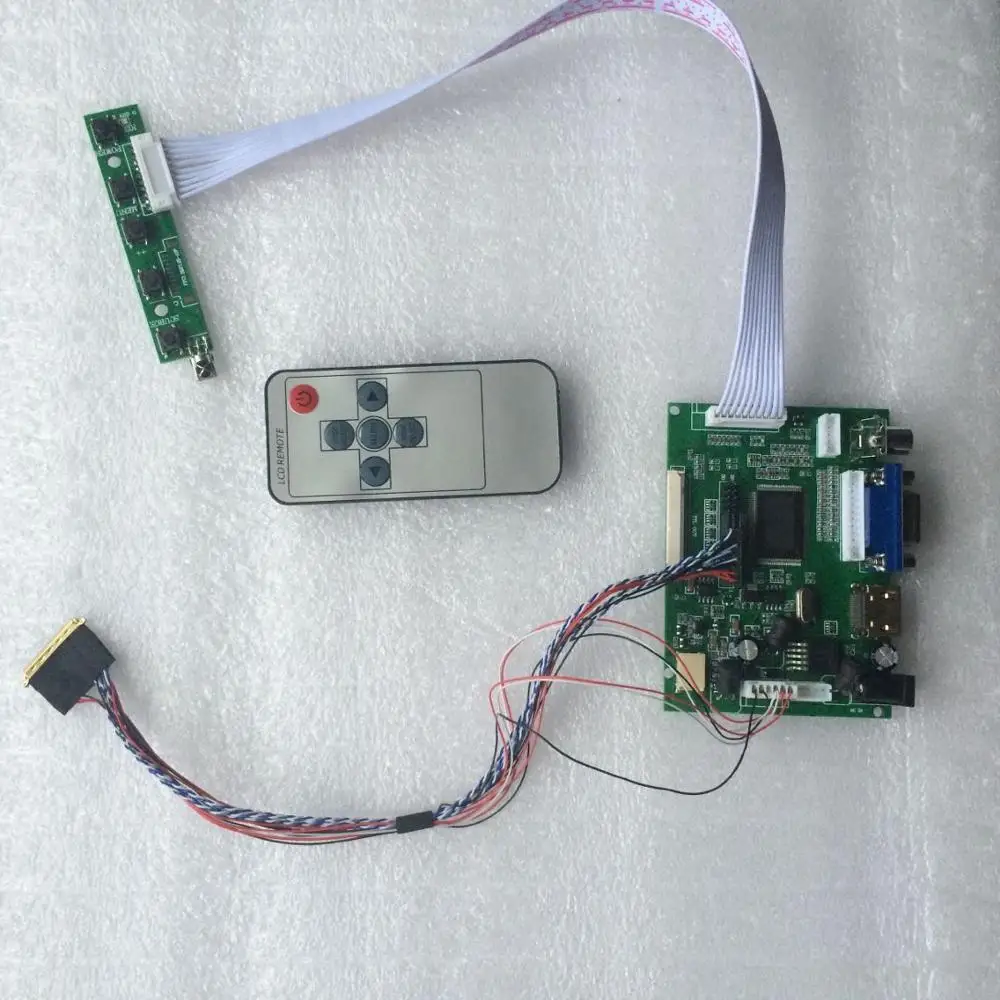 

2AV panel display remote B116XAN02.3/BT156GW02/HSD101PFW2/B101AW03 Controller Board LCD Screen LED HDMI VGA kit Work