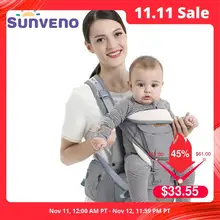 Sunveno Ergonomic Baby Carrier Infant Hip seat Carrier Kangaroo Sling  Front Facing Backpacks for Baby Travel Activity Gear
