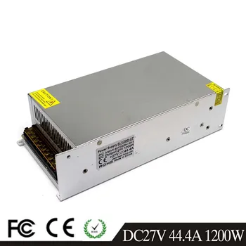 

Single Output 1200W 27V 44.4A Switching Power Supply Transformer 110V 220V AC TO DC SMPS for Industry Mechanical Equipment Light