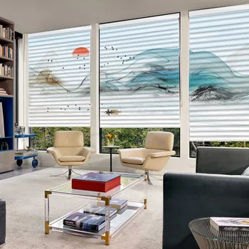 

Chinese style Roller blinds, Can be customized pattern and size, Actual size please note.Curtains
