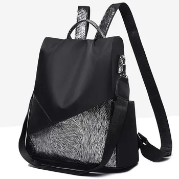 

Women Ladies Big Capacity Fashion Sequins Messenger Handbag Totes Shoulder Splice Backpacks Simple Bag#35